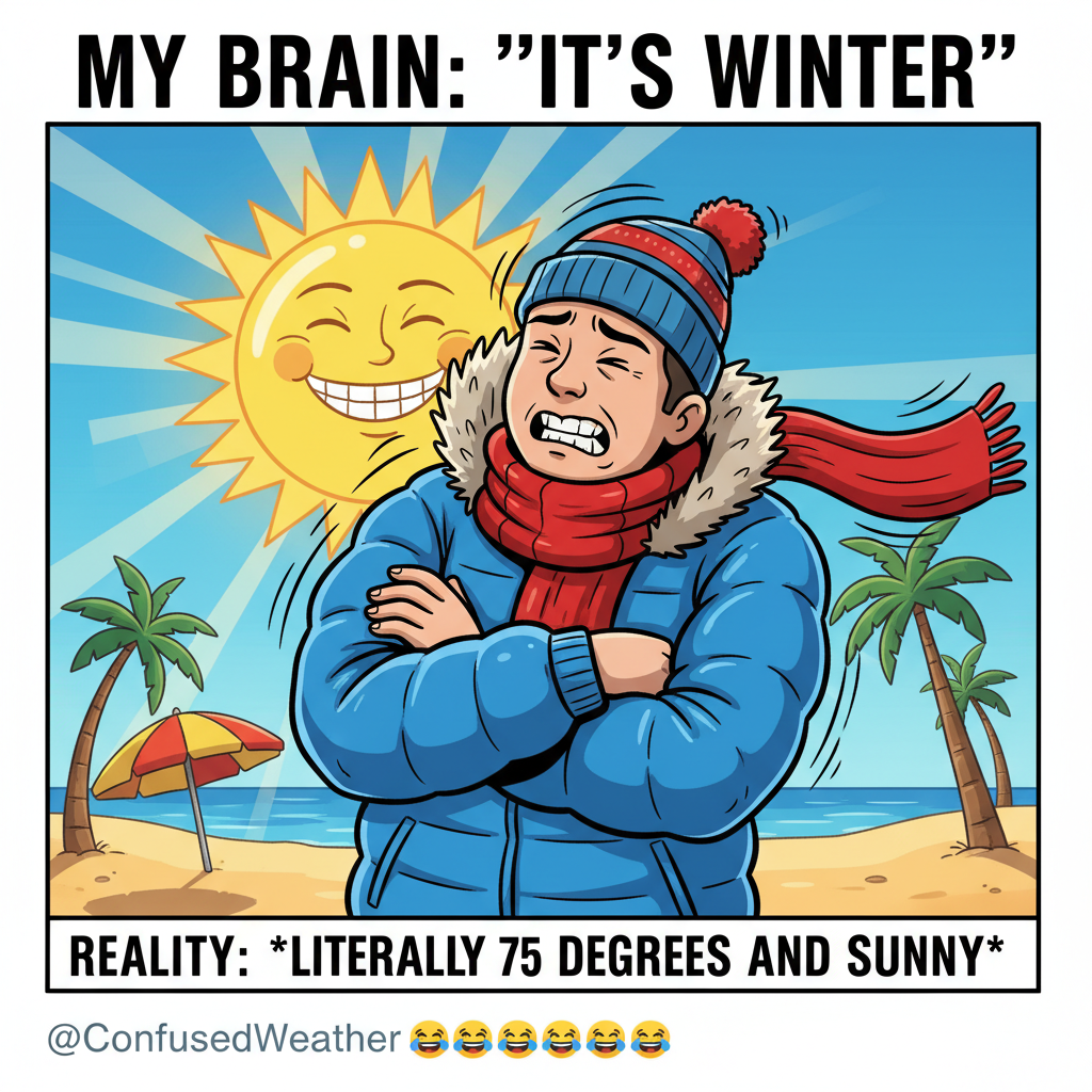 It's 70 degrees and sunny, but the wind chill makes it feel like Antarctica. Make it make sense! #Weather