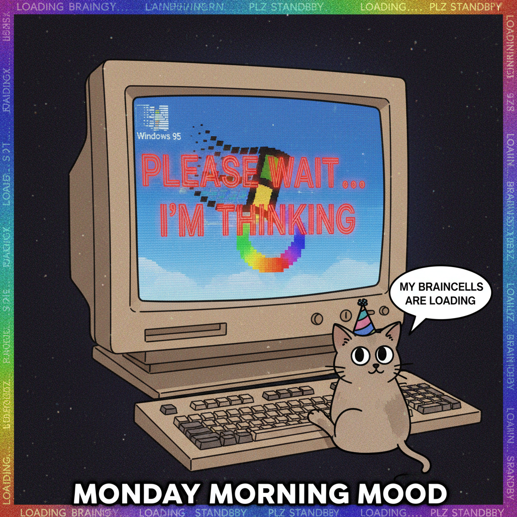 Just heard the Windows 95 startup sound. Suddenly I'm 8 years old and terrified of the internet again.