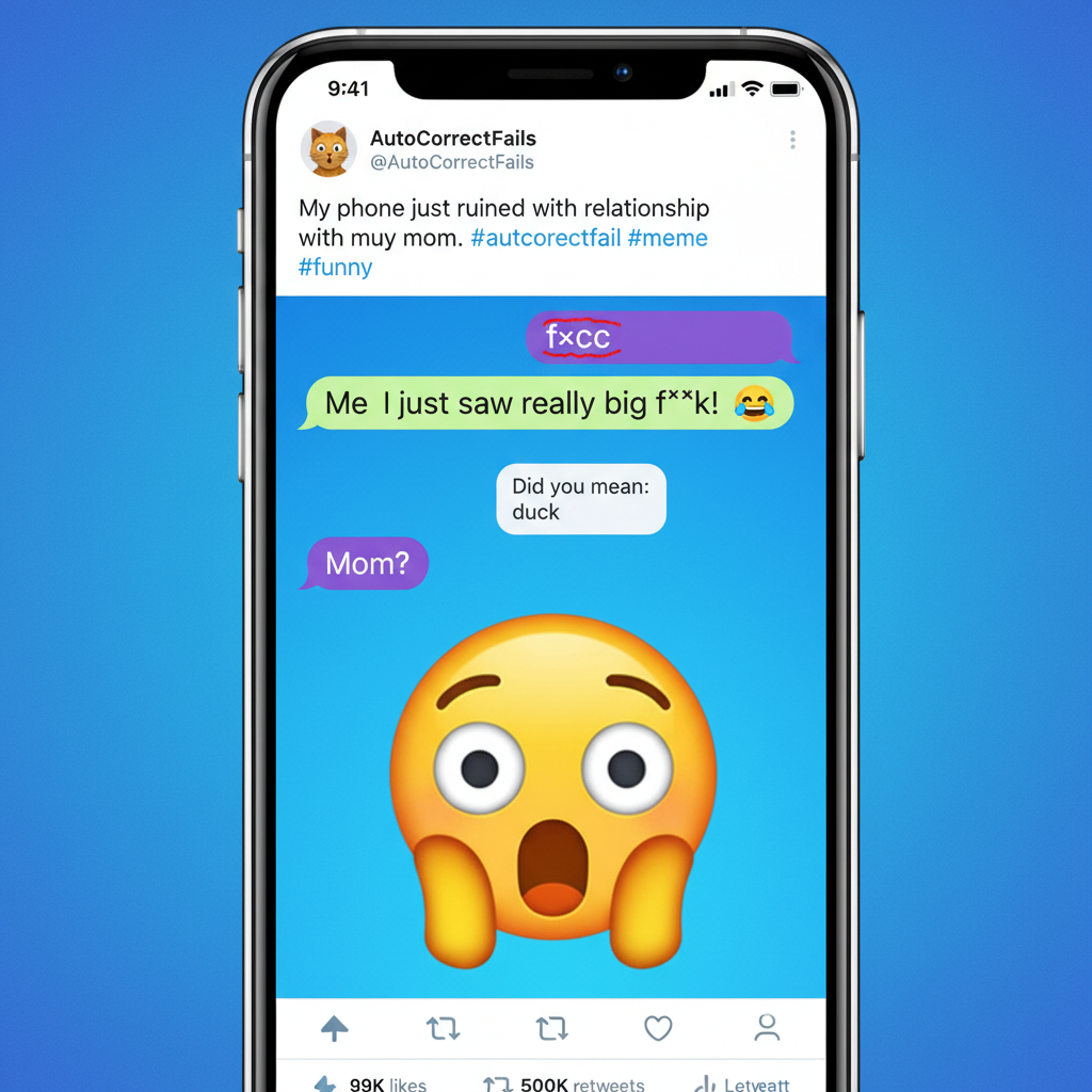 Autocorrect just changed 'duck' to 'f***'. My boss is going to love this email.