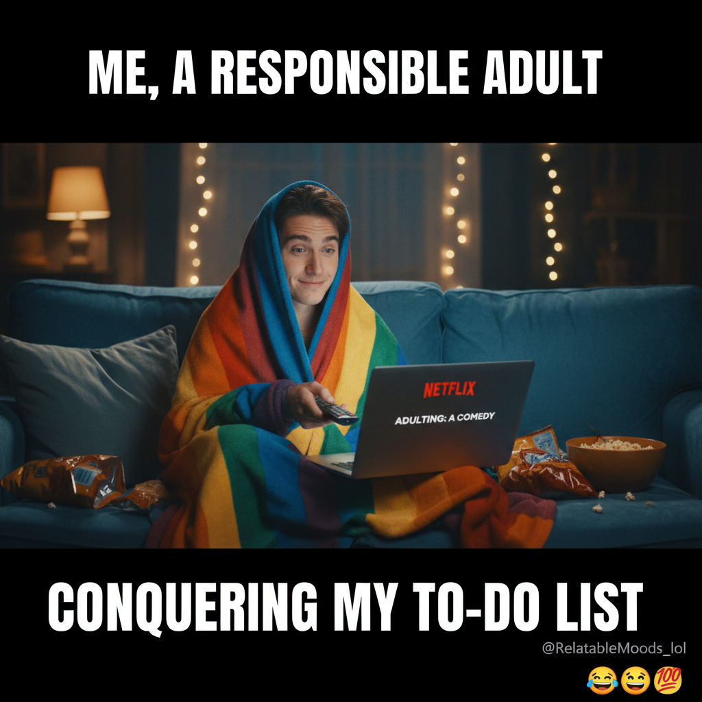 My therapist said to 'embrace the season.' So I'm embracing my blanket and Netflix. #SeasonalDepression