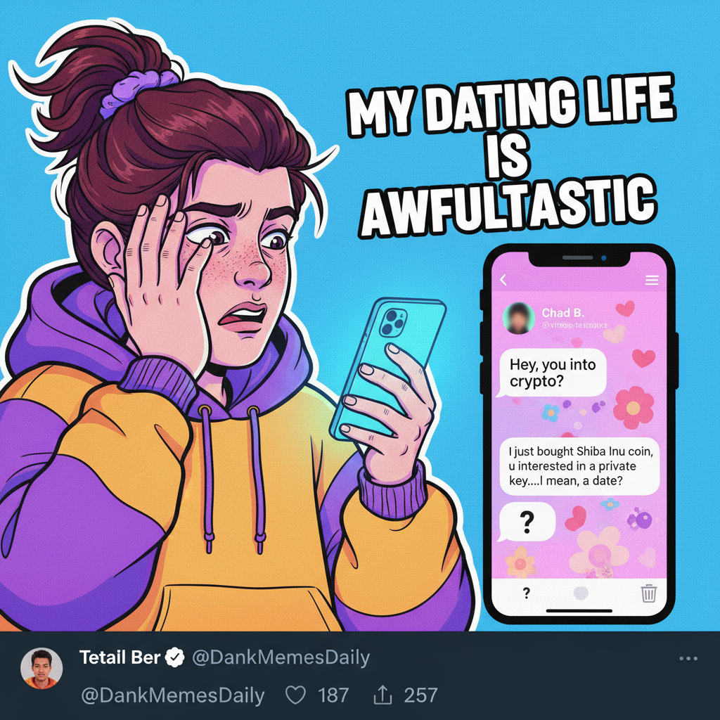 Dating app bio: 'Fluent in sarcasm.' My actual date: 'So... what's your favorite color?' I can't.