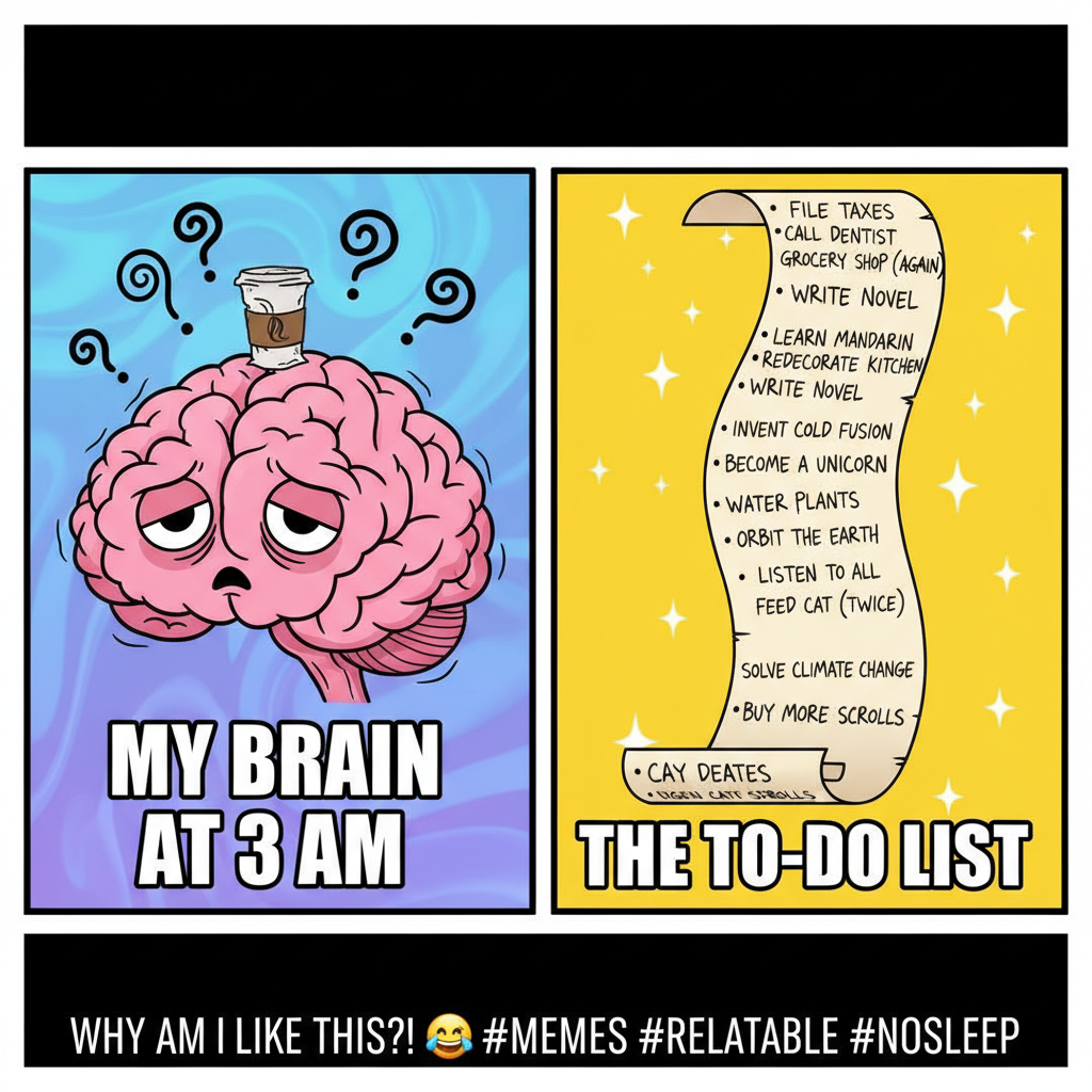 My brain on Monday morning vs. my to-do list. Send coffee.