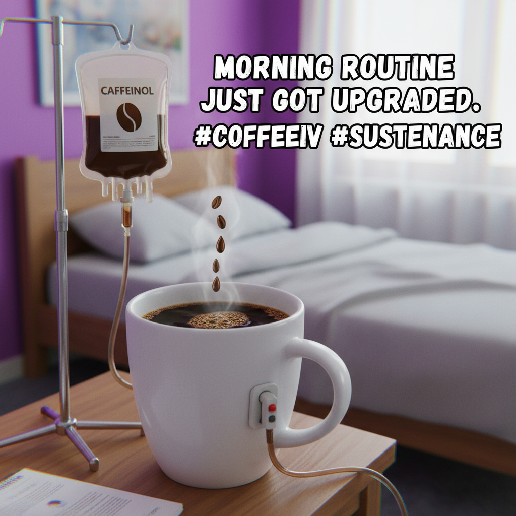 My blood type is now 'extra strong cold brew.' #CoffeeAddict