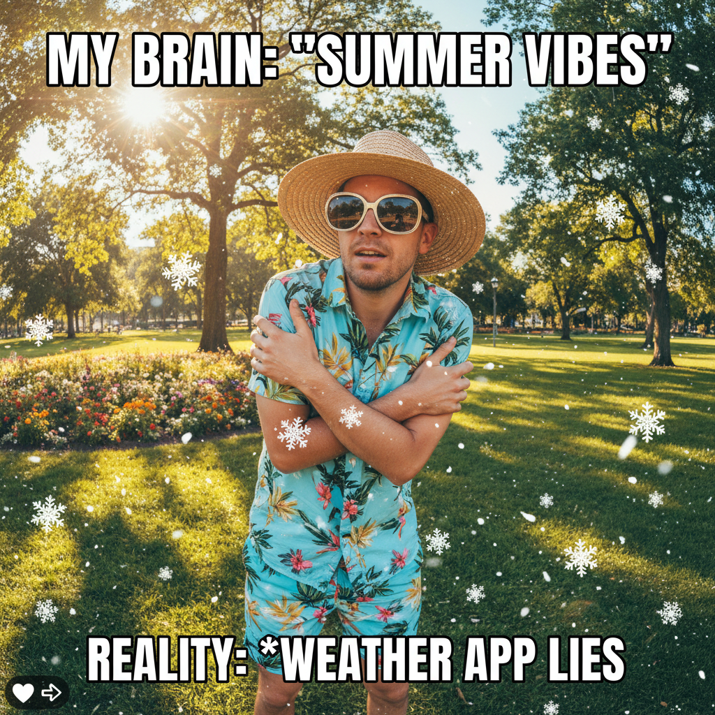 It's 70F and snowing. What is this weather even doing?!