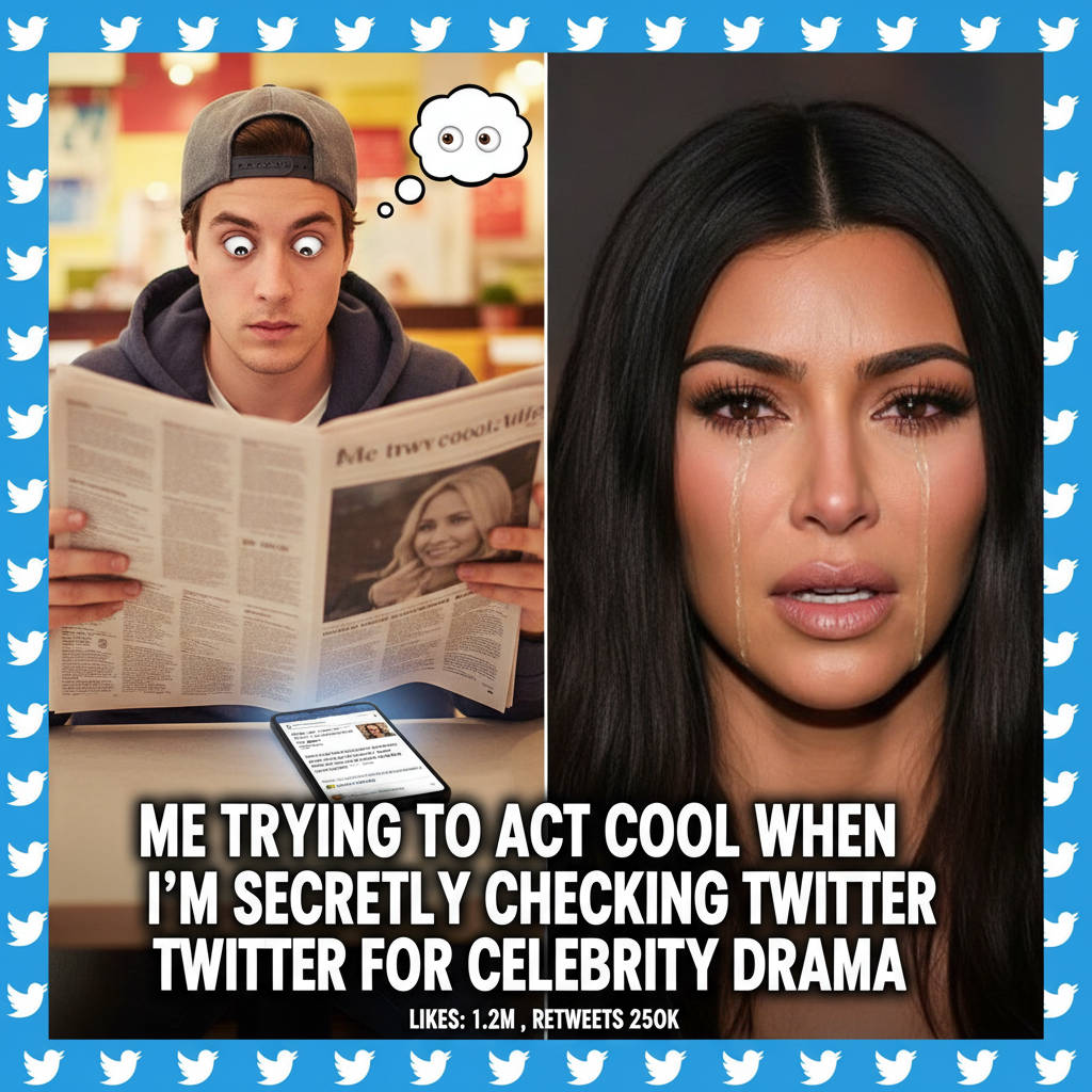 When you see your ex's new post and try to act chill. (feat. Crying Kim K)