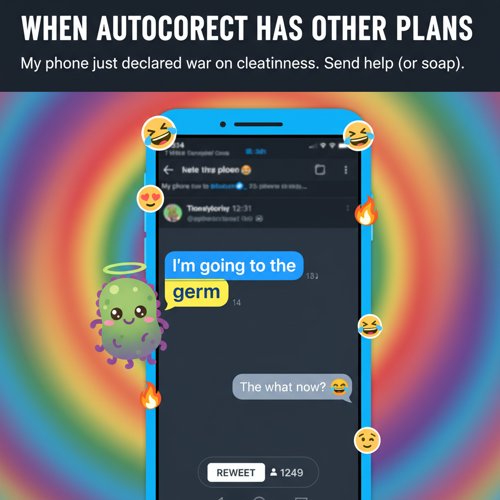 Autocorrect just changed 'I'm going to the gym' to 'I'm going to the germ.' My phone knows me too well.