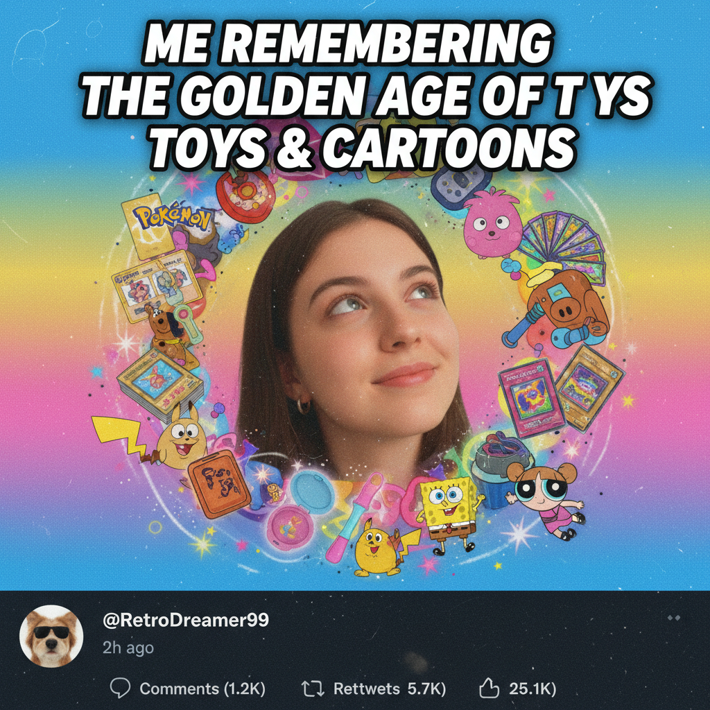 Hearing a song from my childhood and suddenly I'm 8 again, no bills, just vibes.