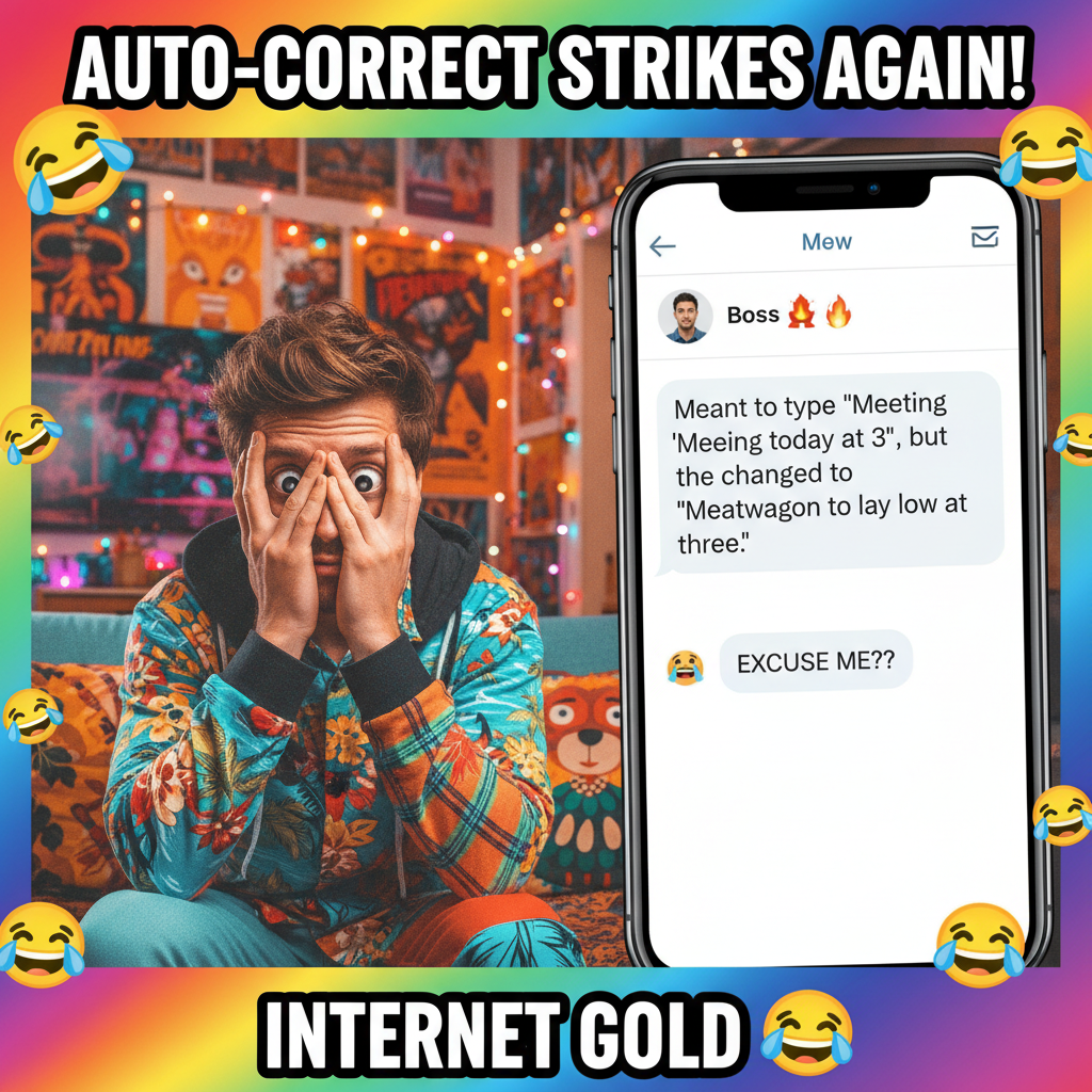 Autocorrect changed 'I'm coming' to 'I'm cumming' in a work email. I need a new life.