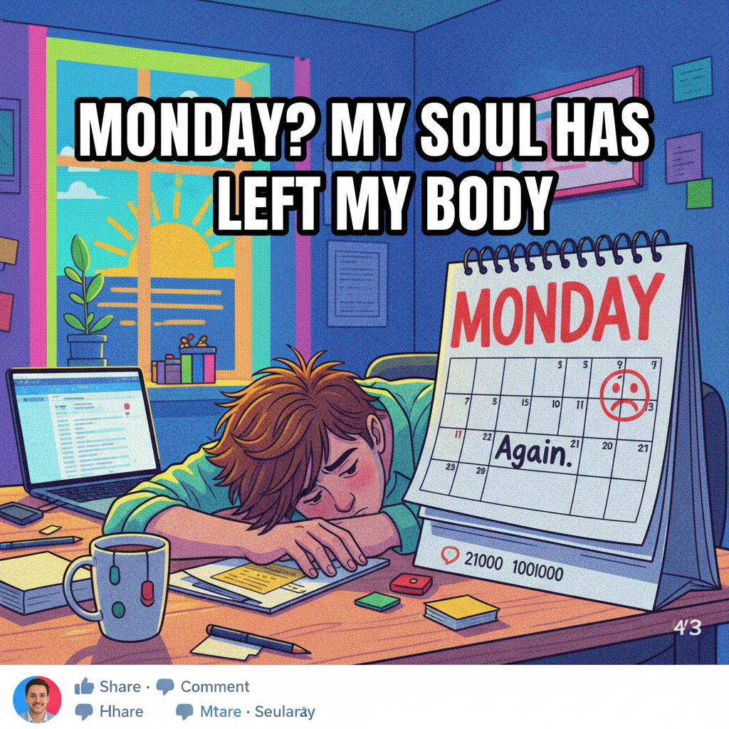 Is it Friday yet? Asking for my soul.