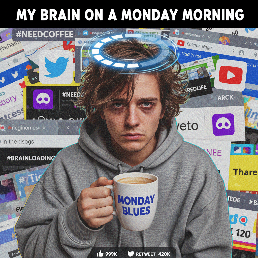 Monday morning: My brain is still buffering. Please wait.