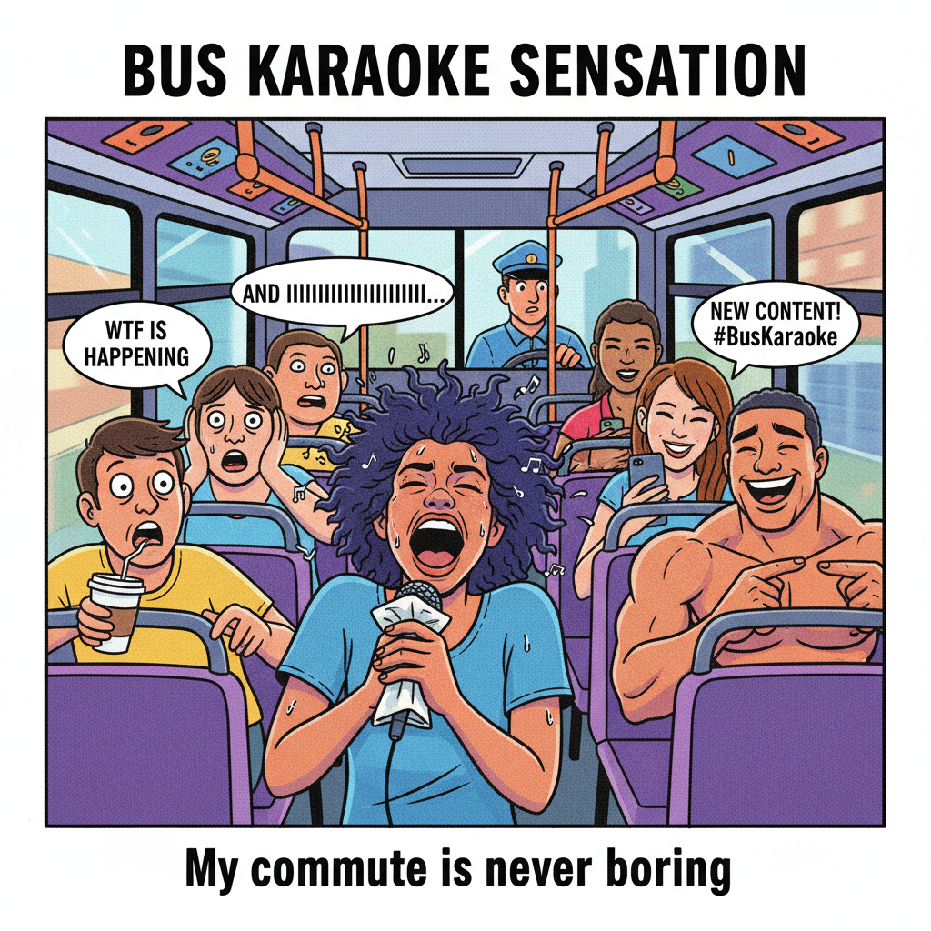 Just witnessed a full-blown opera on the bus. My commute is never boring.