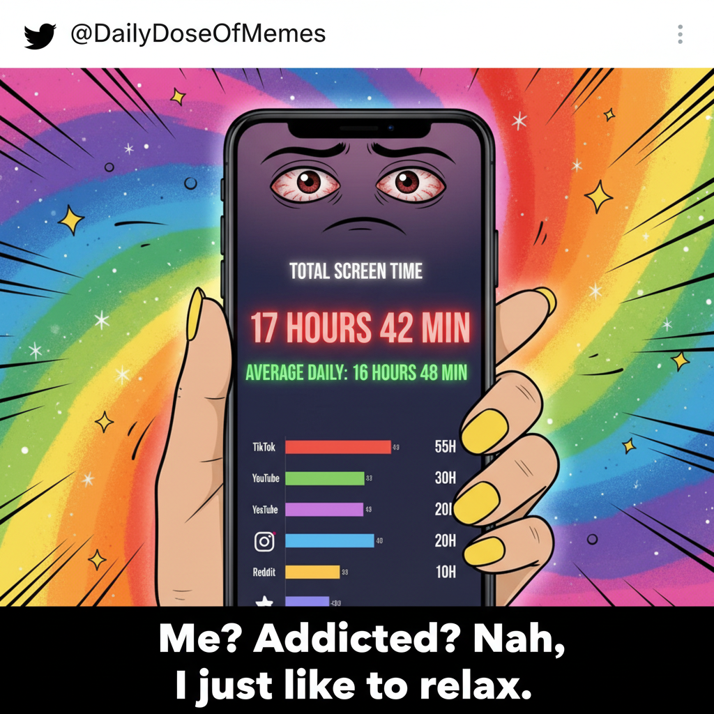 My screen time report just called me out. I feel personally attacked.