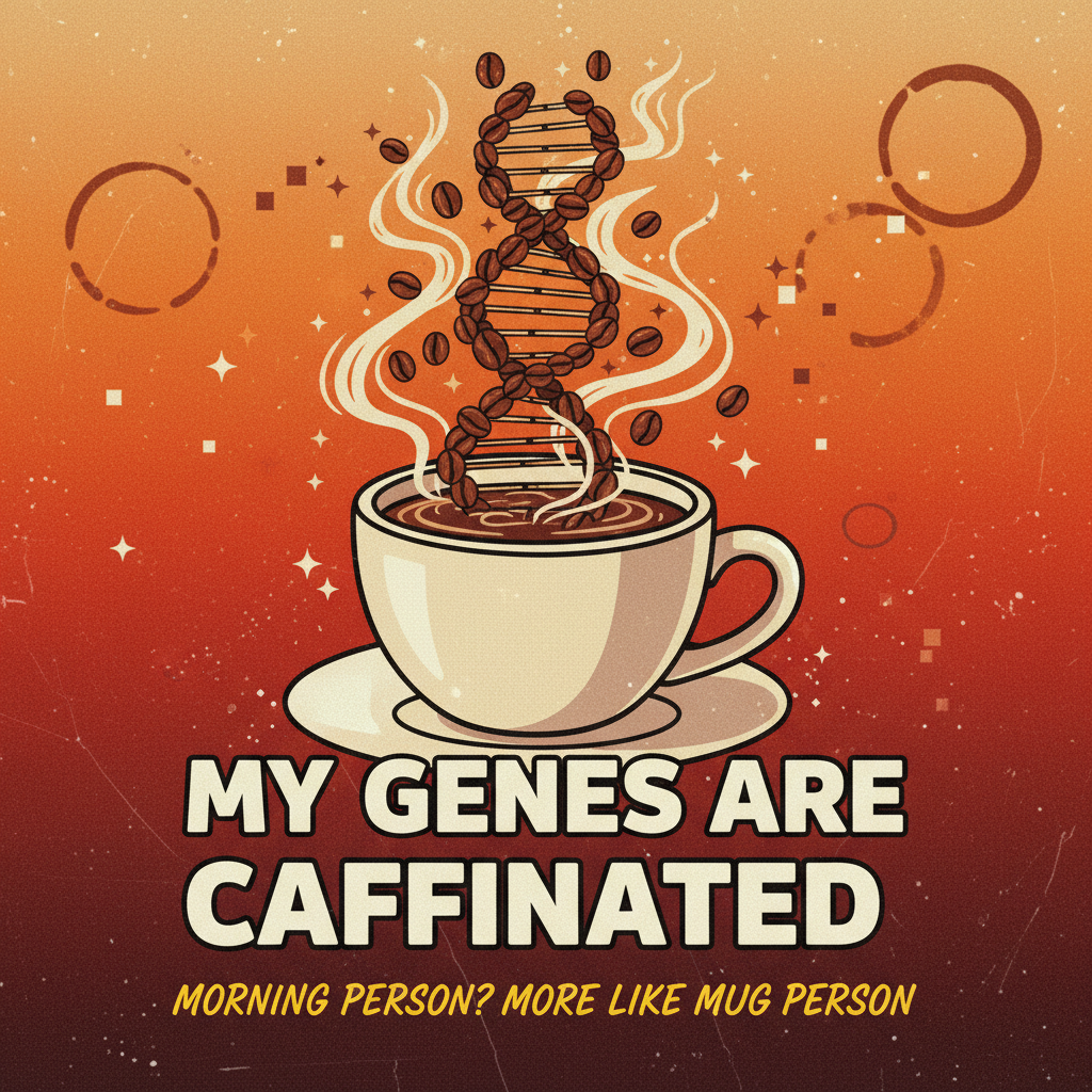 My blood type is coffee. And maybe a little bit of sarcasm.