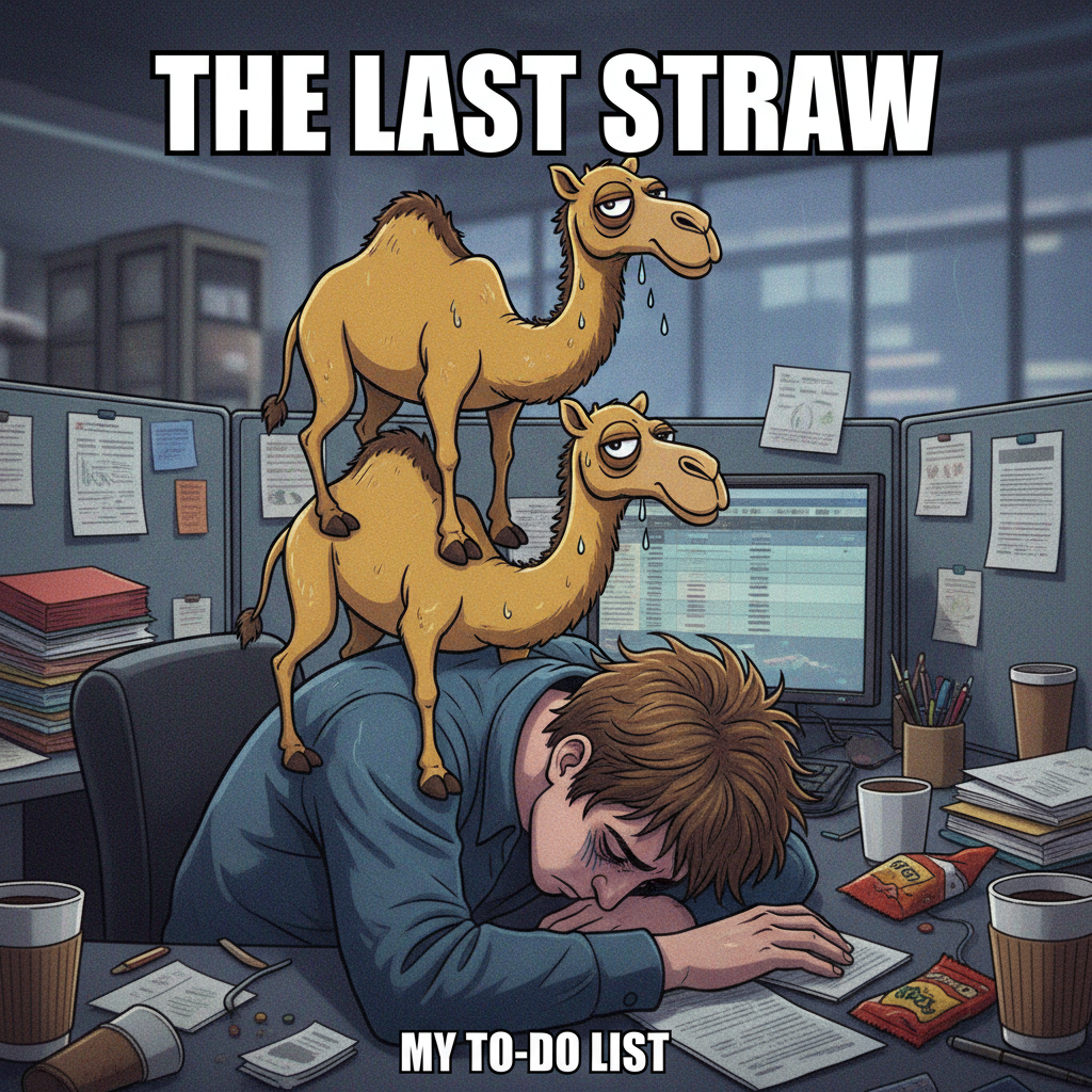 Hump Day got me feeling like I'm 3 camels stacked on top of each other trying to adult.