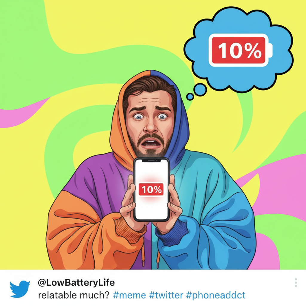 My phone battery is at 10%. My brain is at 10%. Coincidence? I think not.