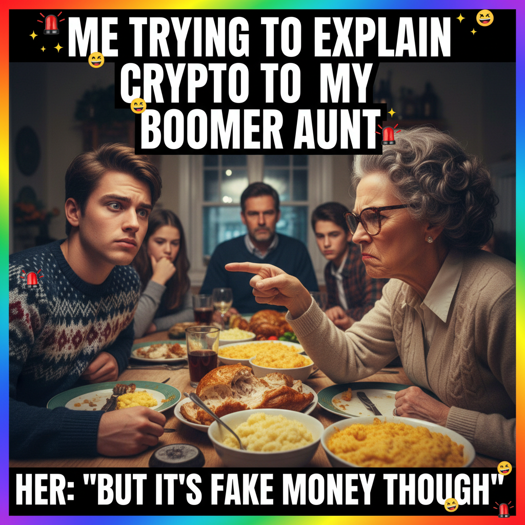 Aunt Karen asking why I'm still single. It's not a family dinner without it.