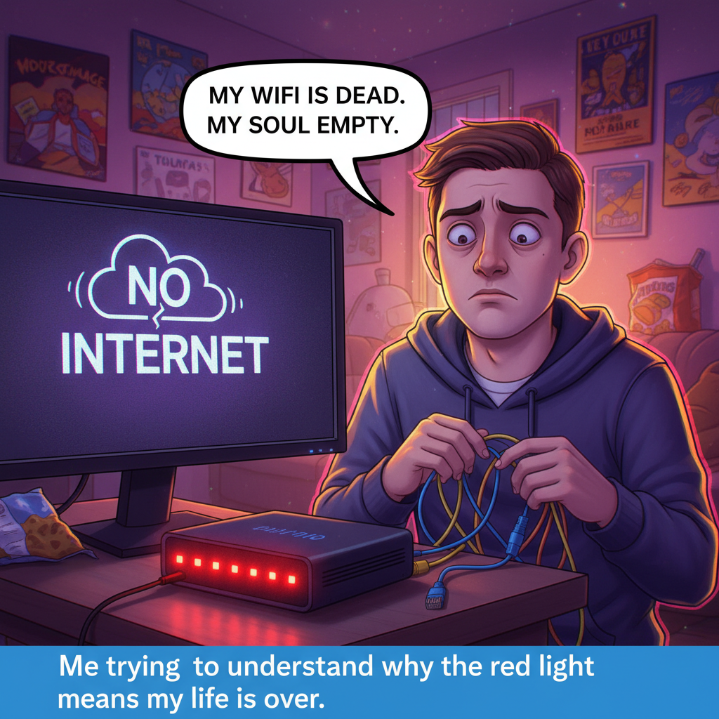 WiFi went down. My brain just blue-screened. What is this 'outside' you speak of?