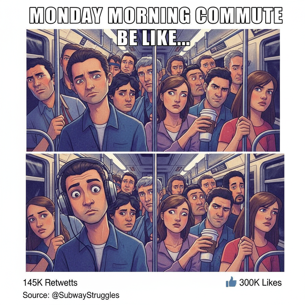 Public transport is just a social experiment on how much chaos humans can endure.