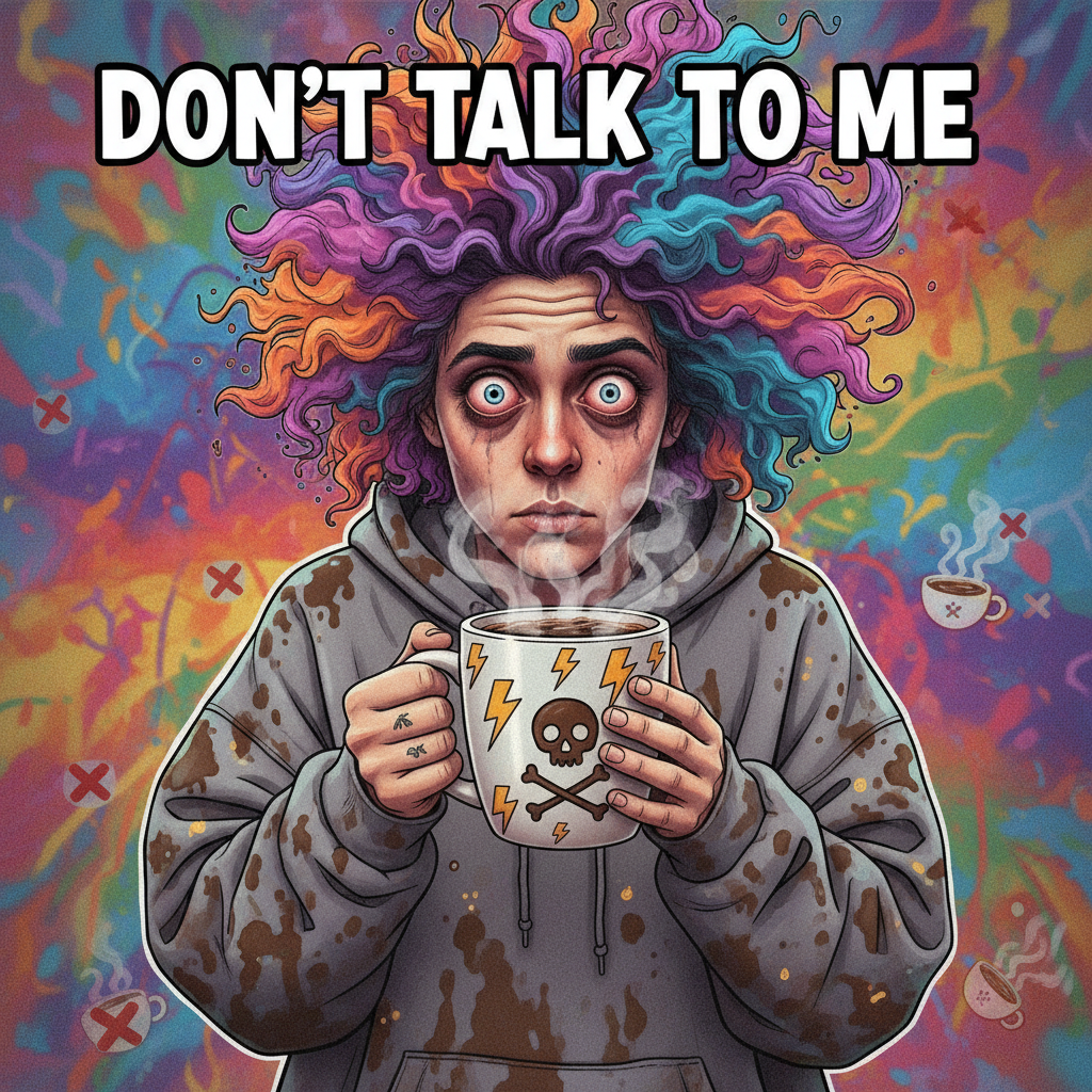 My blood type is coffee. My personality type is 'don't talk to me before my second cup'.