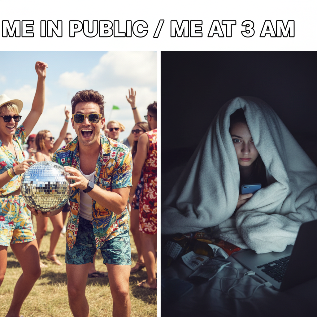 Extrovert: 'Let's go out!' Introvert: *pretends to be asleep* #Mood