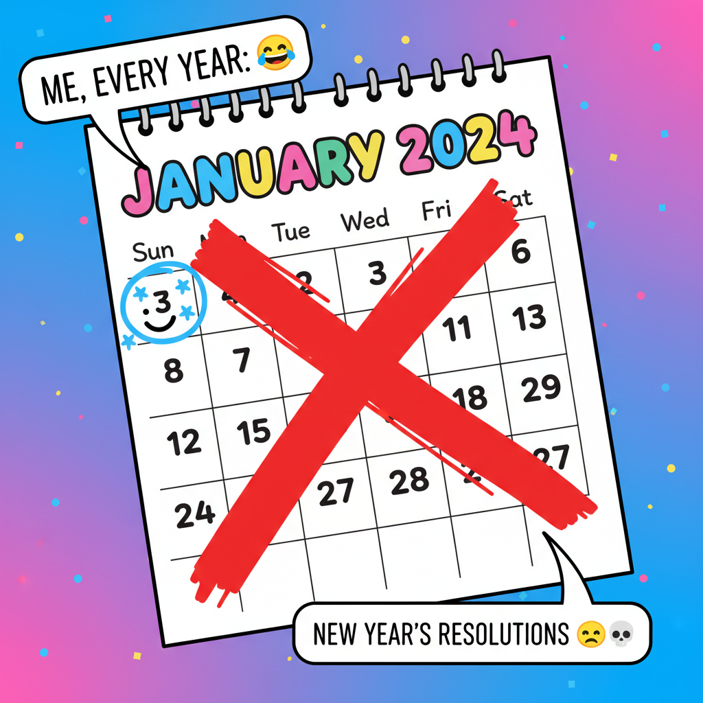 My New Year's resolution lasted 3 days. Now accepting applications for new goals.