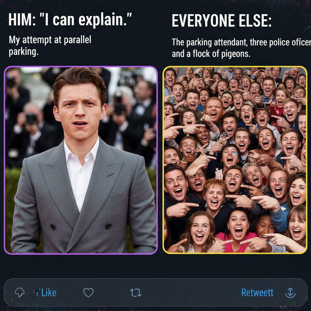 Me watching the internet turn a celeb's awkward moment into a universal reaction GIF: