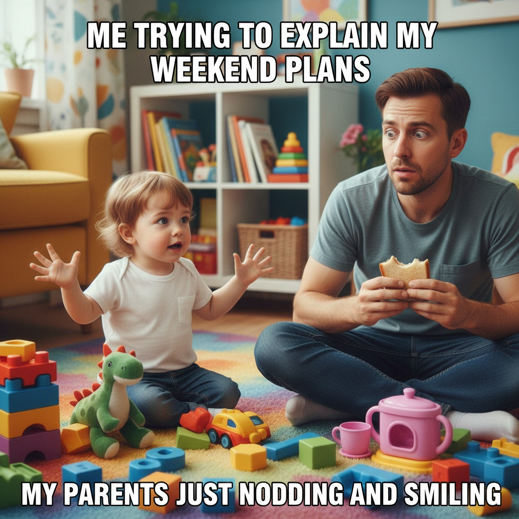 My toddler just explained quantum physics using only animal noises. I'm scared.