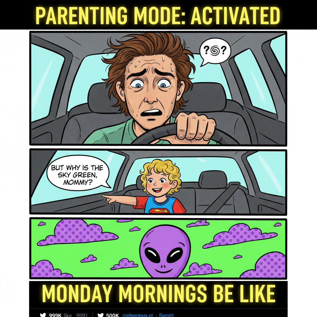 My kid just asked why the sun follows the car. Send help, I'm not a physicist.