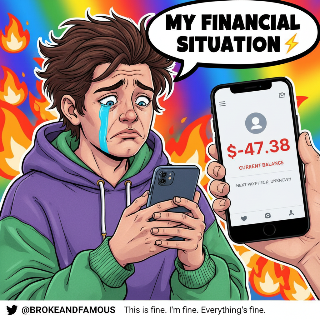 Just paid bills. My bank account looks like my dating life: empty and full of disappointment. #Adulting