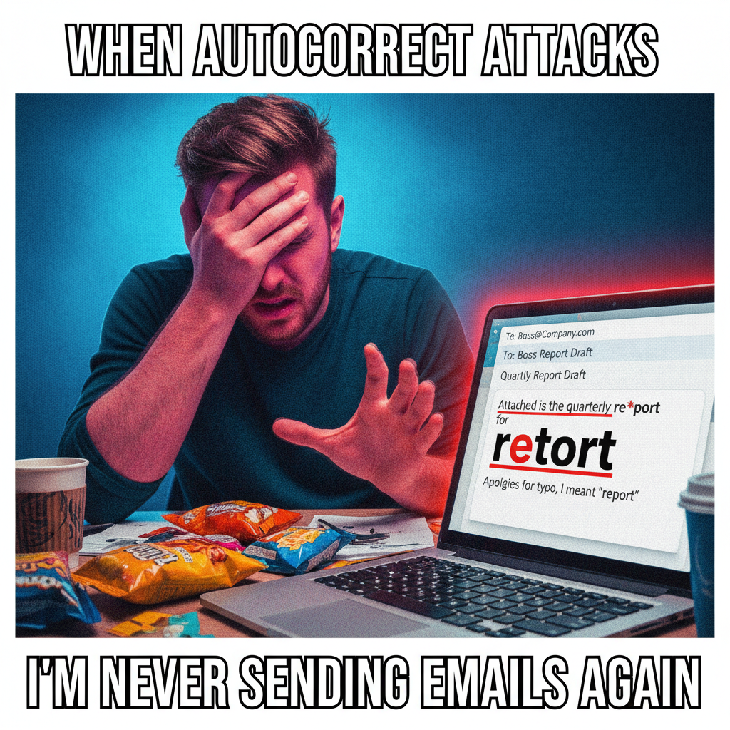 Autocorrect changed 'duck' to 'd*ck' in my work email. My career is over.