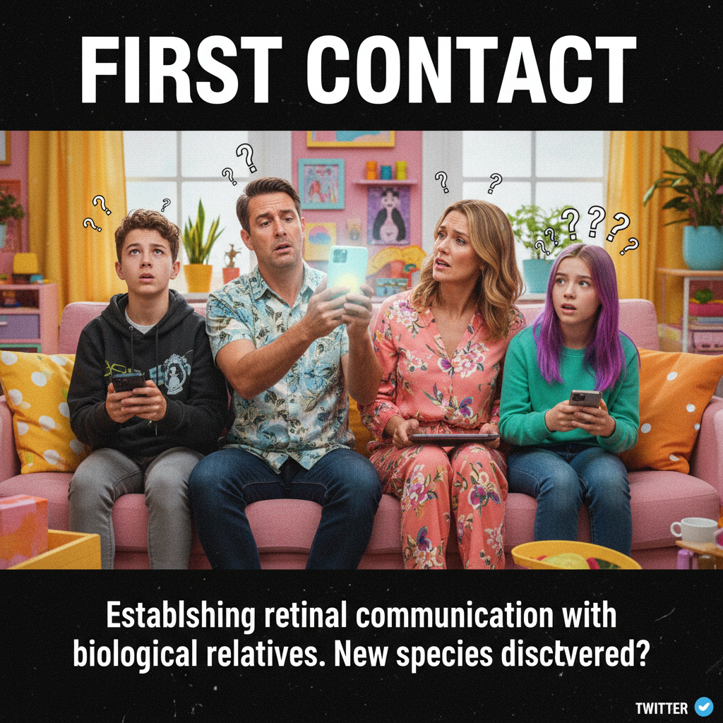 When the WiFi goes down and you remember what your family looks like.