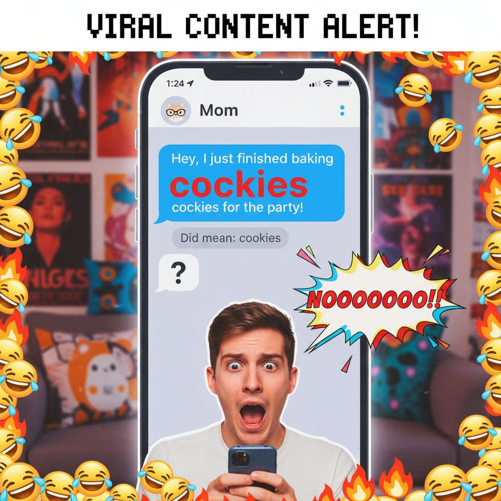 Autocorrect changed 'I'm coming' to 'I'm cumming' in a work email. My career is over.