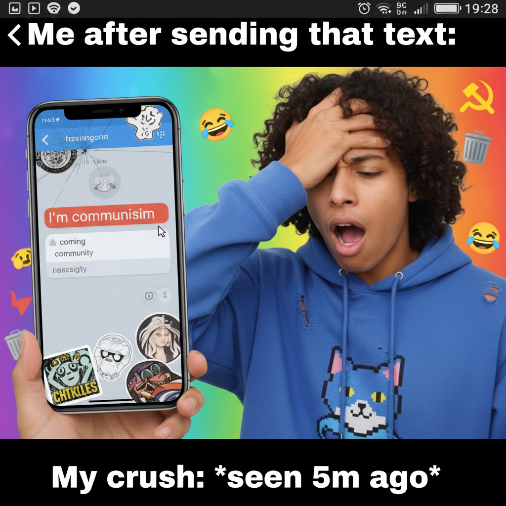 Autocorrect changed 'I'm coming' to 'I'm communism' in a work email. My career is over.