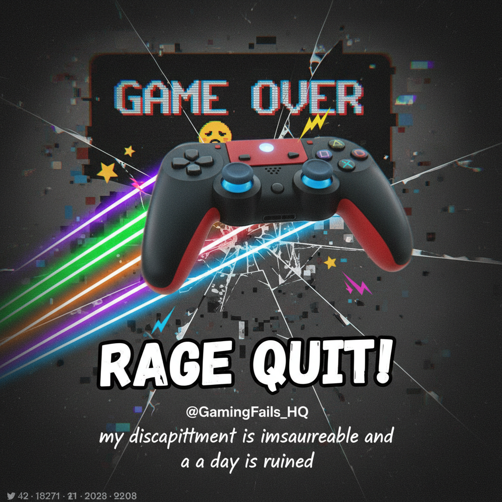 My controller just flew across the room. It wasn't my fault, the game cheated.