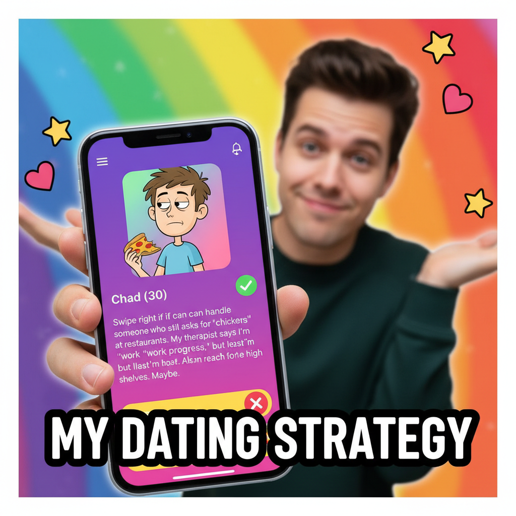 My dating app bio: 'Fluent in sarcasm, terrible at small talk.' Still single, somehow.