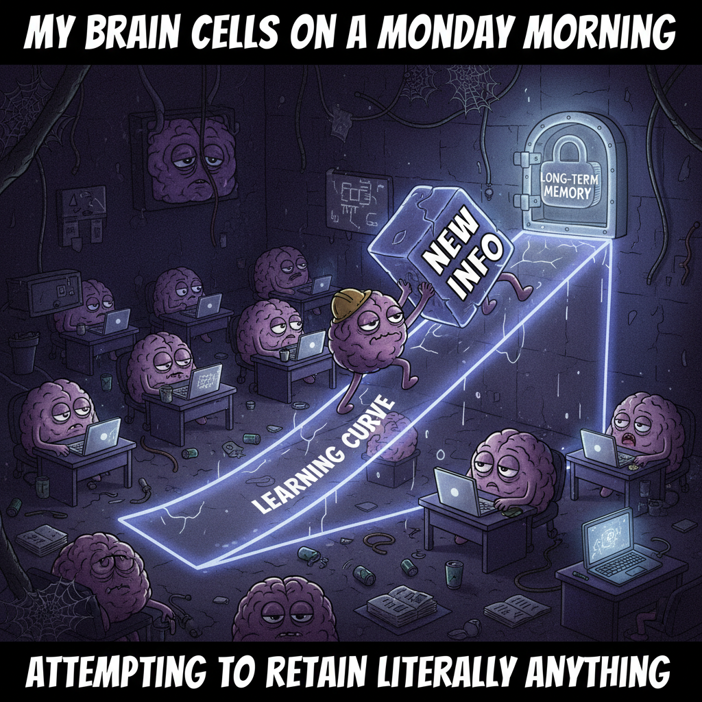 My brain cells trying to process new information after 5 PM