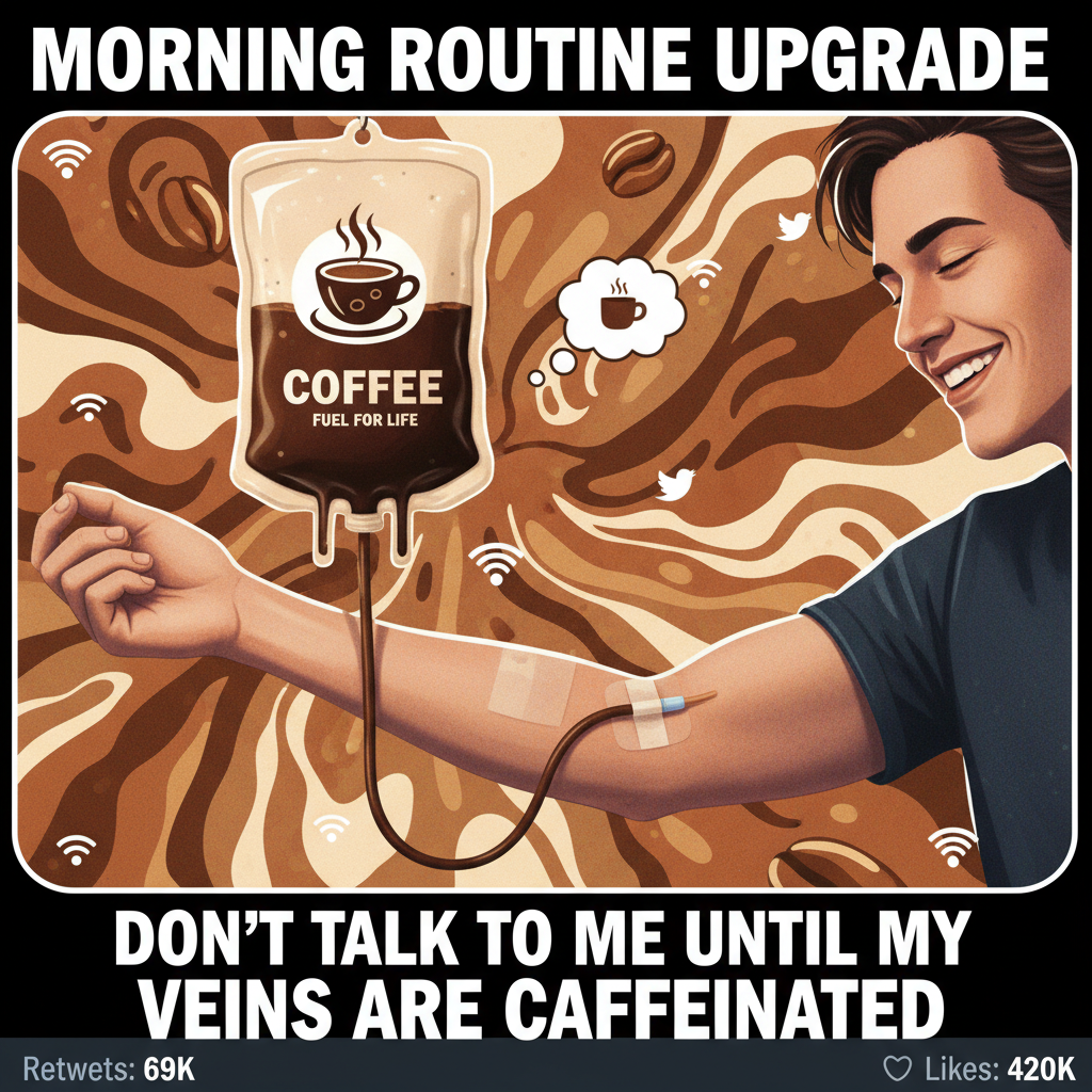 My blood type is coffee. My doctor said it's fine. Probably.