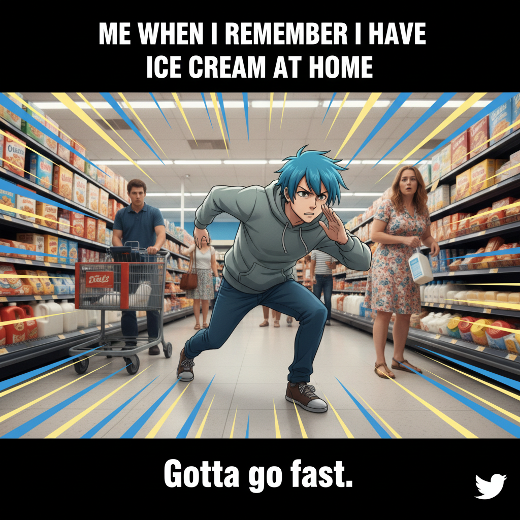 Me trying to use anime logic in real life: *runs dramatically in slow motion*