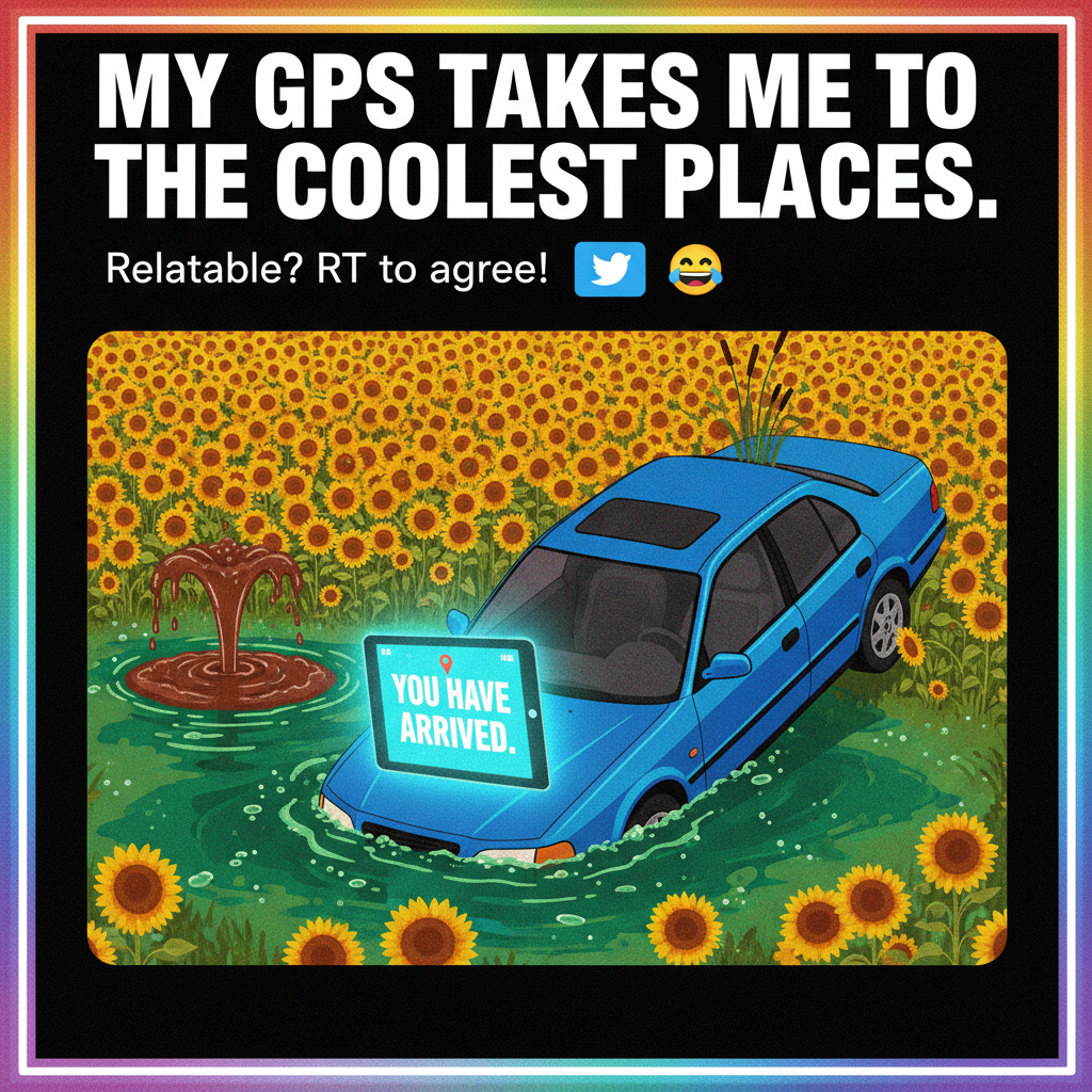 Road trip rule #1: Never trust the GPS. It wants to send you to the void.