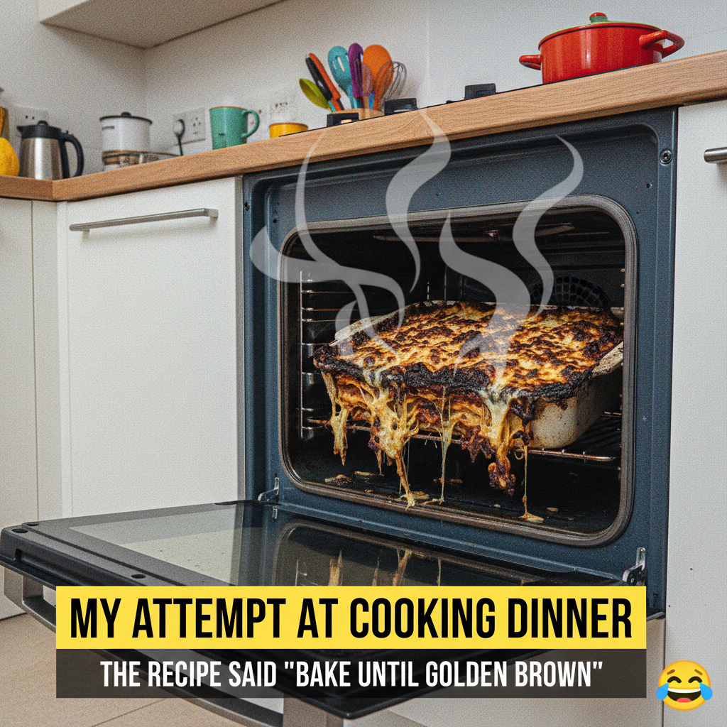 Attempted to bake. Oven now looks like a crime scene. Send pizza.