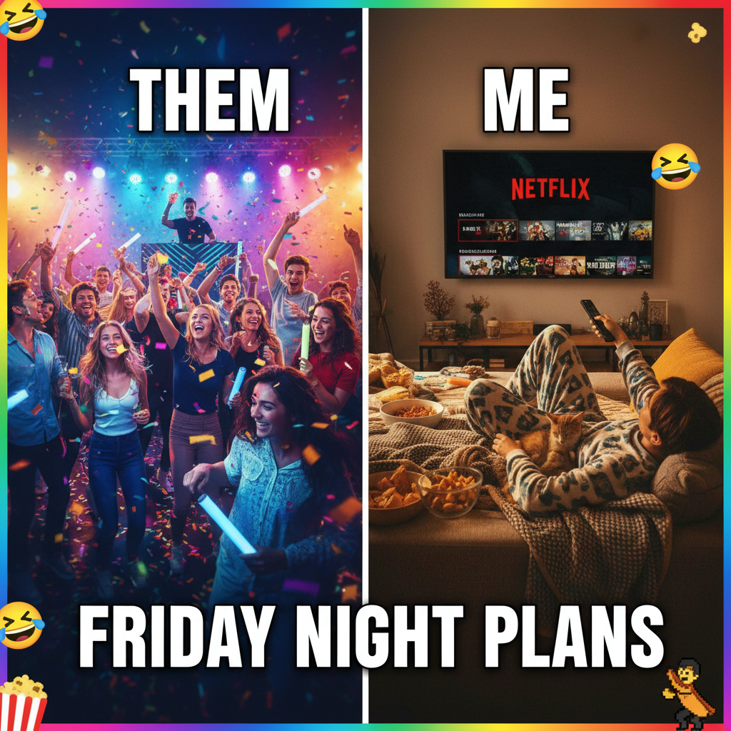 My Friday night plans: Netflix. My Friday night reality: Still Netflix.
