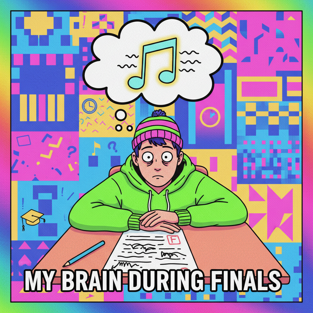 My brain during exams: *elevator music* #StudentLife