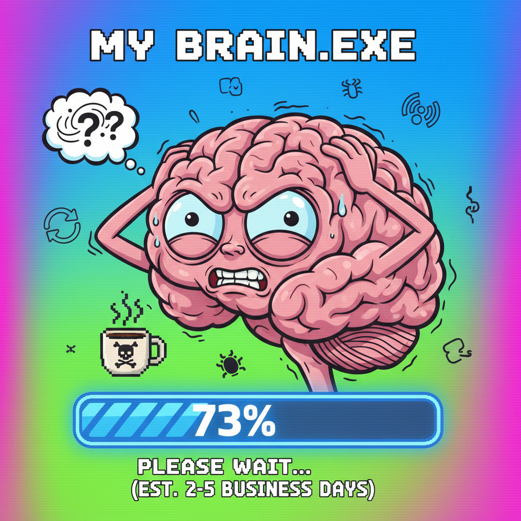 My brain during exam season is just a loading bar stuck at 73%. Send help (and coffee).
