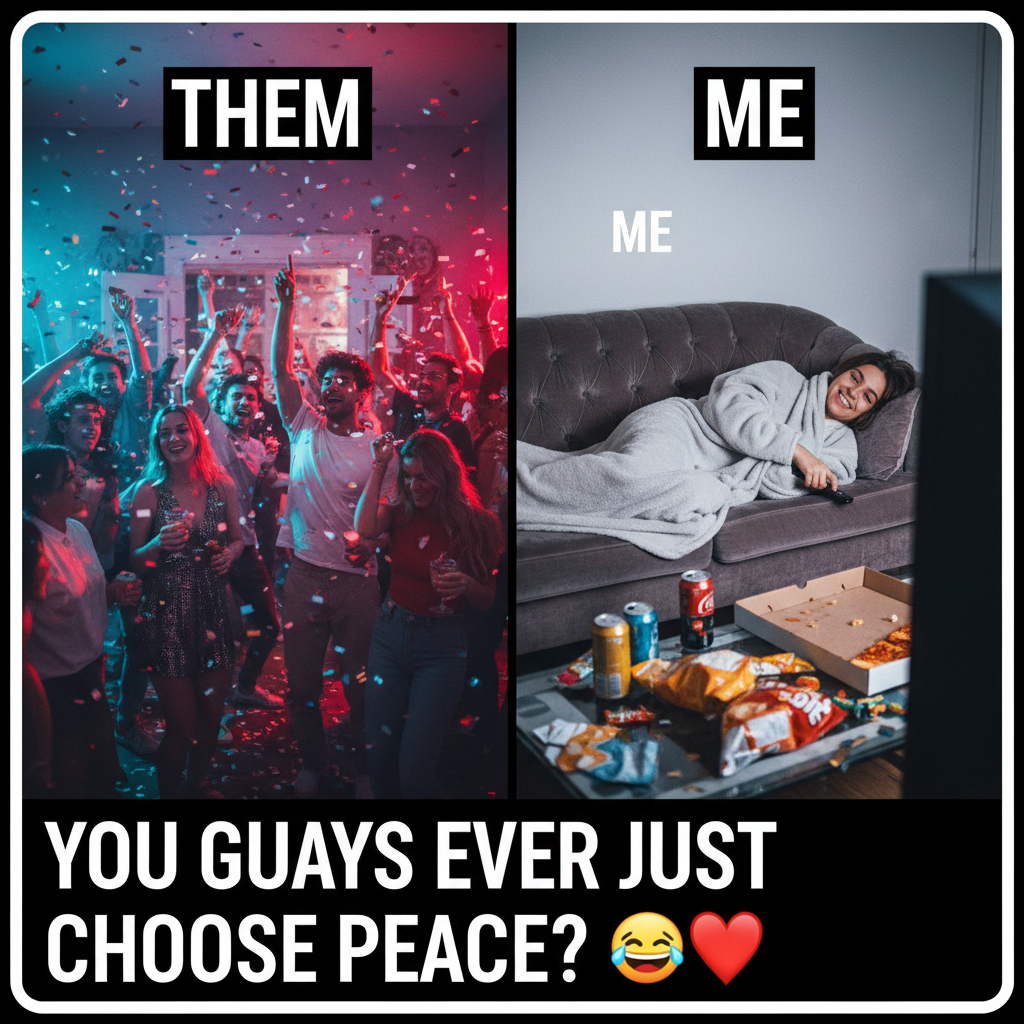 My Friday night plans: wild party. My Friday night reality: wild party (of one, with snacks).