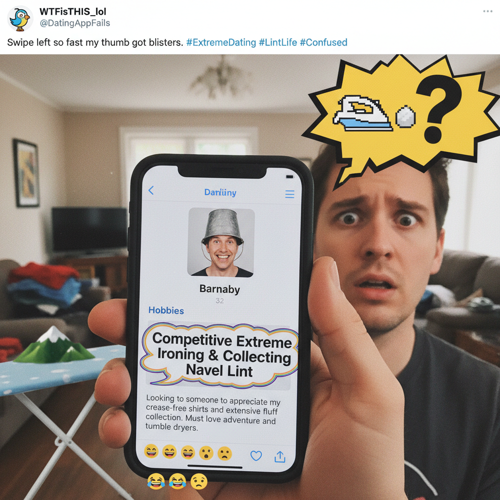 He listed 'collecting rare spoons' as a hobby. I'm not sure if it's a red flag or my soulmate.