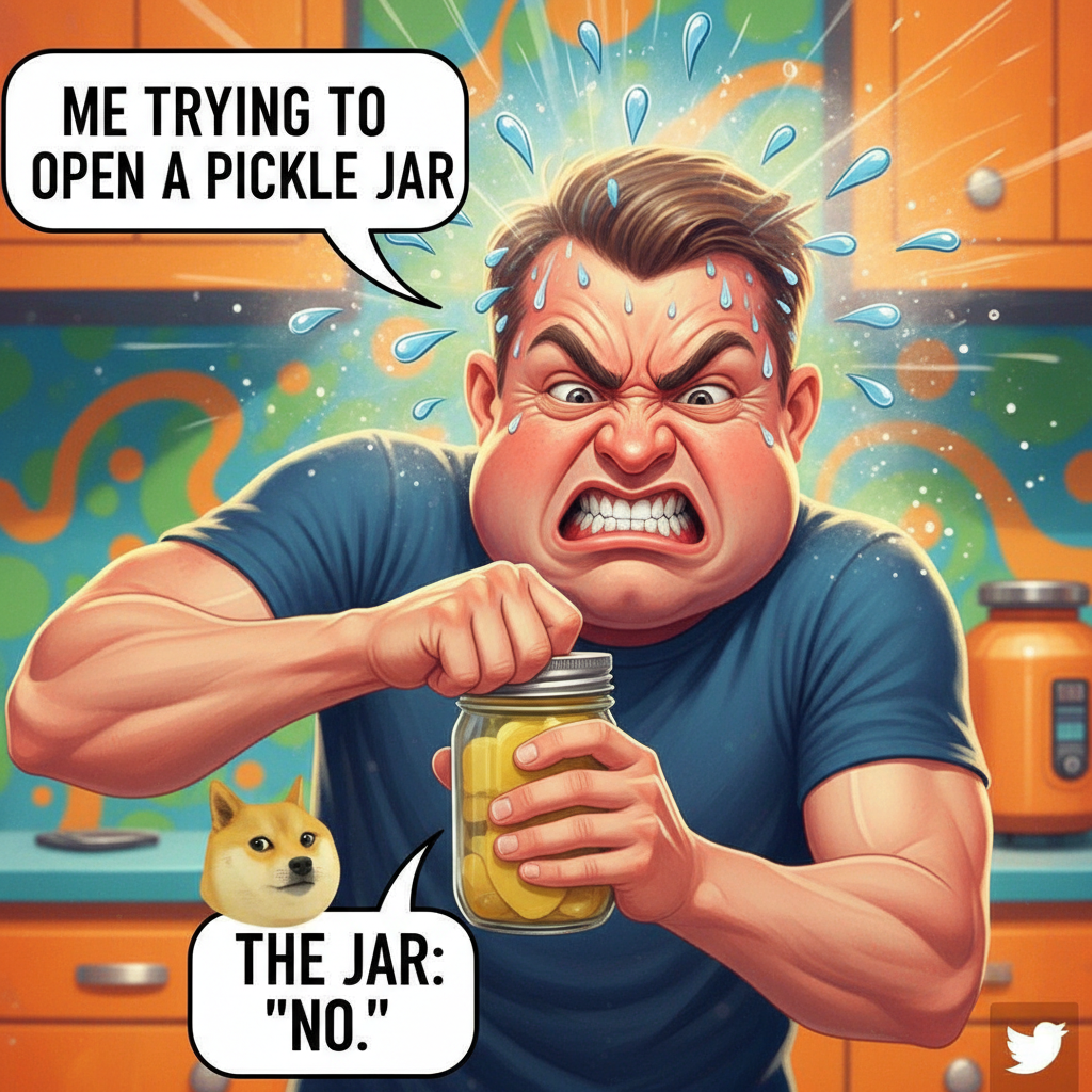 Just spent 30 mins trying to open a jar. Adulting is not for the weak.