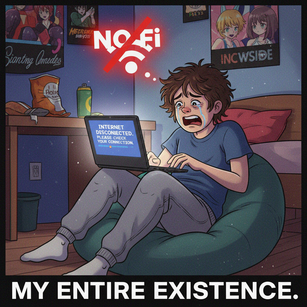 The wifi went down. My entire existence is on pause. Send help and data.