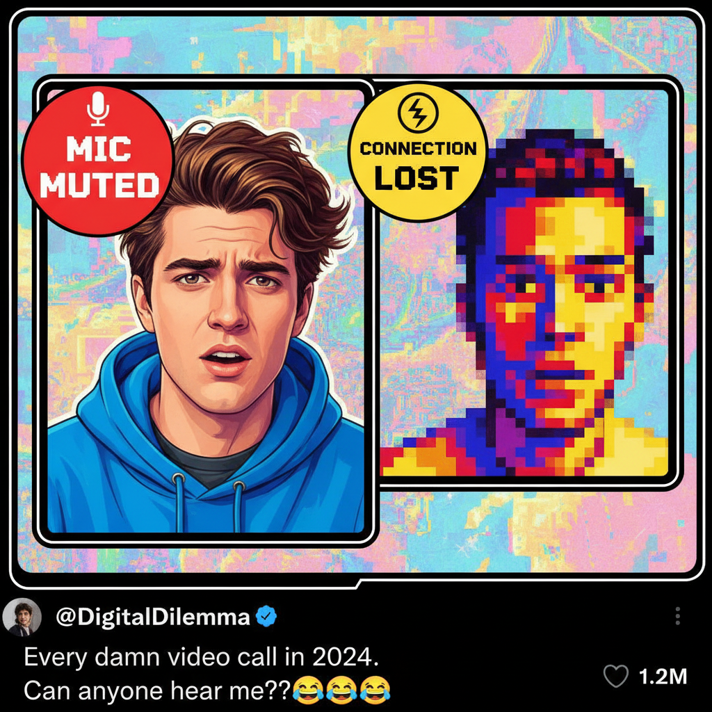 My coworker's mic cutting out mid-sentence is my daily dose of suspense.