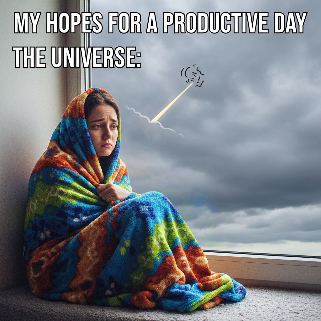 Seasonal depression hitting me like a ton of bricks. My therapist said 'get more sunlight.' LOL.