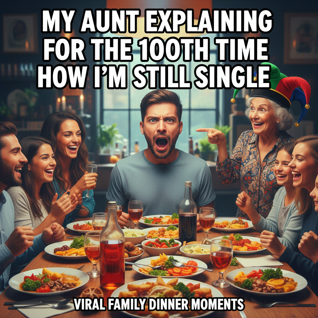 My aunt just asked if I'm 'still single' for the 5th time. It's only appetizers.